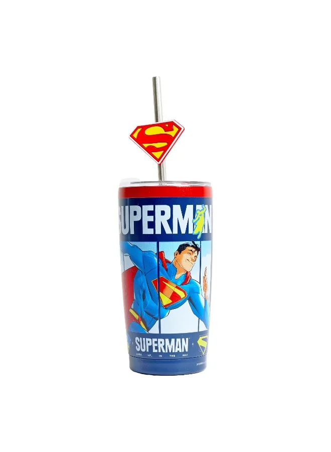 وارنر بروس. زمزمية سوبرمان من وارنر براذرز ستانلس ستيل - ٦٠٠ مل